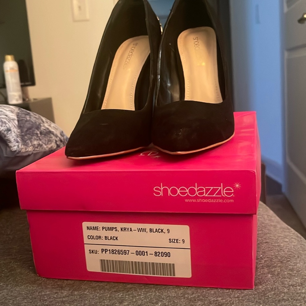 Black heels.
